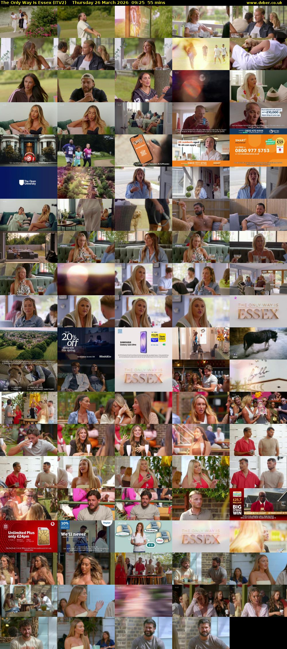 The Only Way is Essex (ITV2) Thursday 26 March 2026 09:25 - 10:20