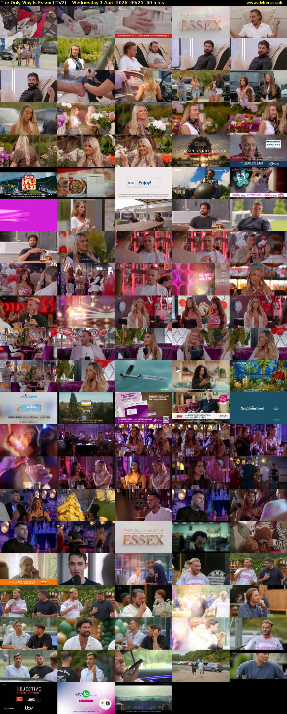 The Only Way is Essex (ITV2) Wednesday 1 April 2026 09:25 - 10:25