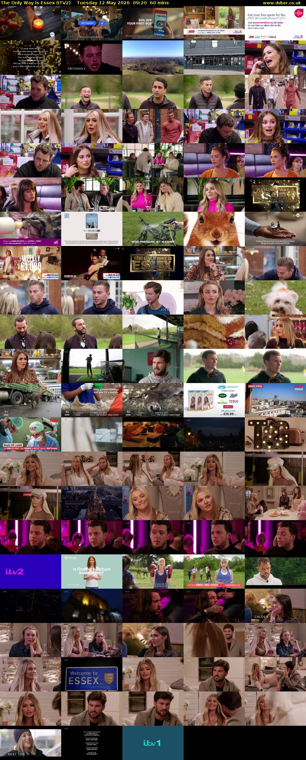 The Only Way is Essex (ITV2) Tuesday 12 May 2026 09:20 - 10:20