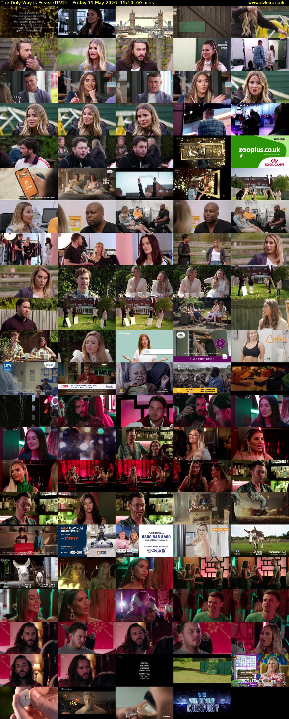 The Only Way is Essex (ITV2) Friday 15 May 2026 15:10 - 16:10