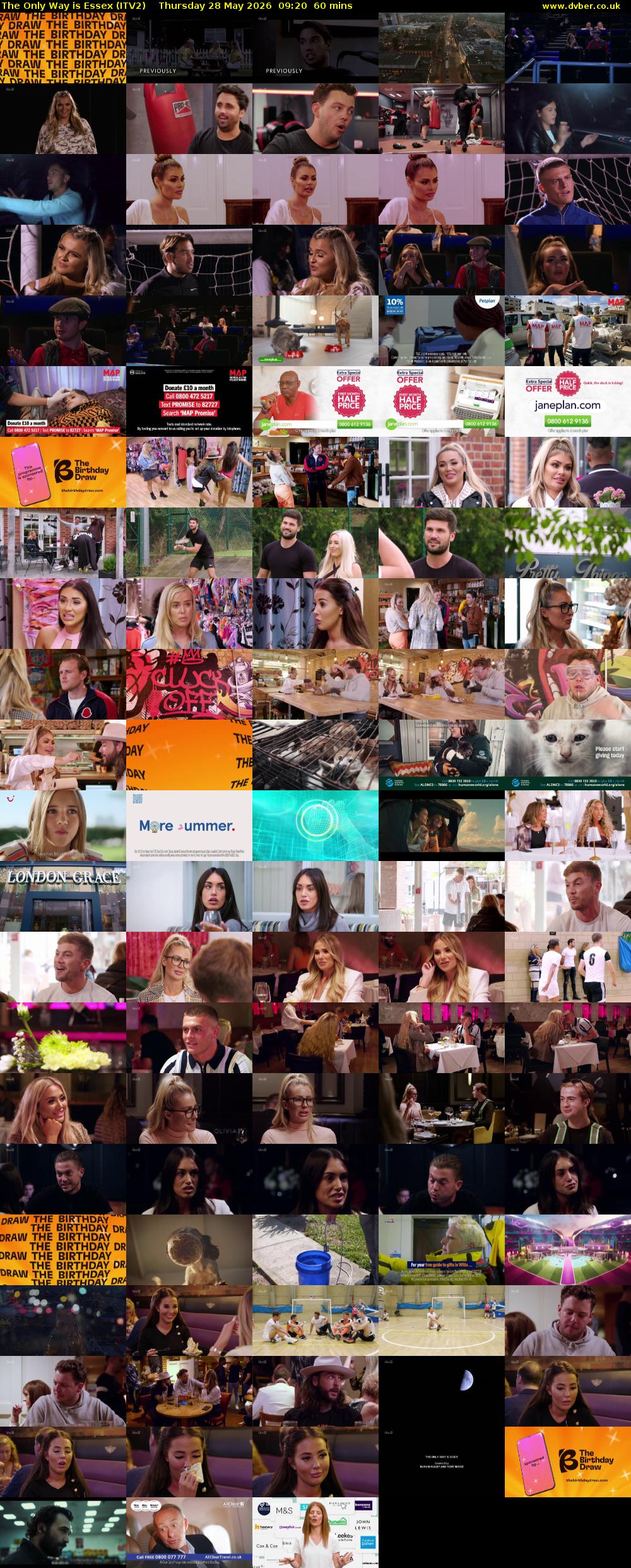 The Only Way is Essex (ITV2) Thursday 28 May 2026 09:20 - 10:20