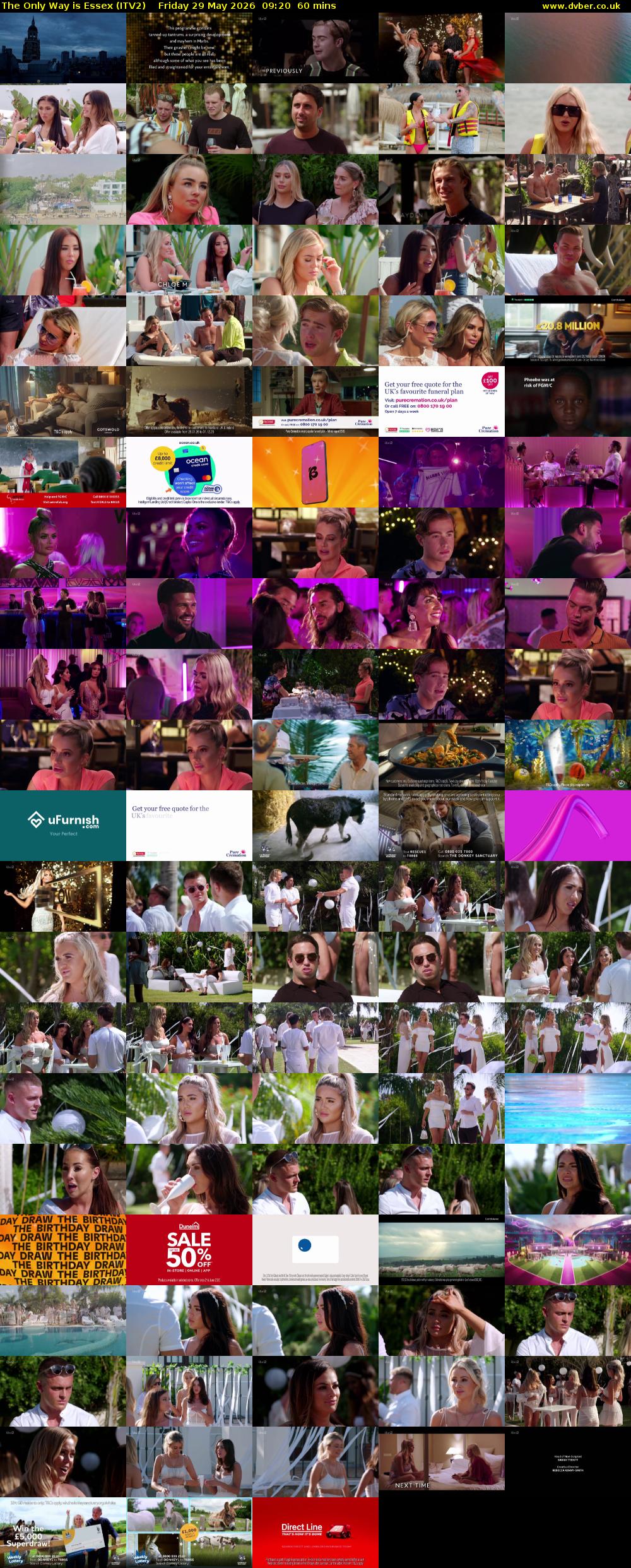 The Only Way is Essex (ITV2) Friday 29 May 2026 09:20 - 10:20