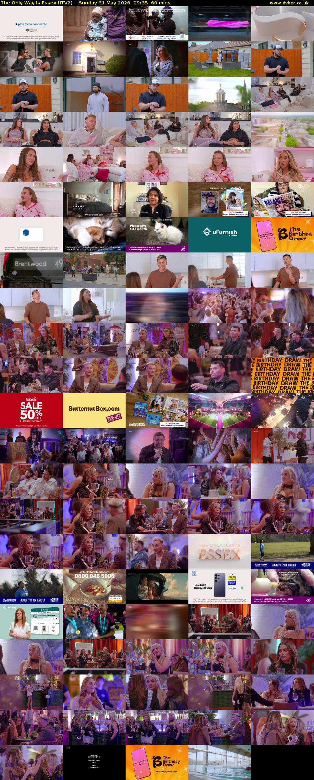 The Only Way is Essex (ITV2) Sunday 31 May 2026 09:35 - 10:35