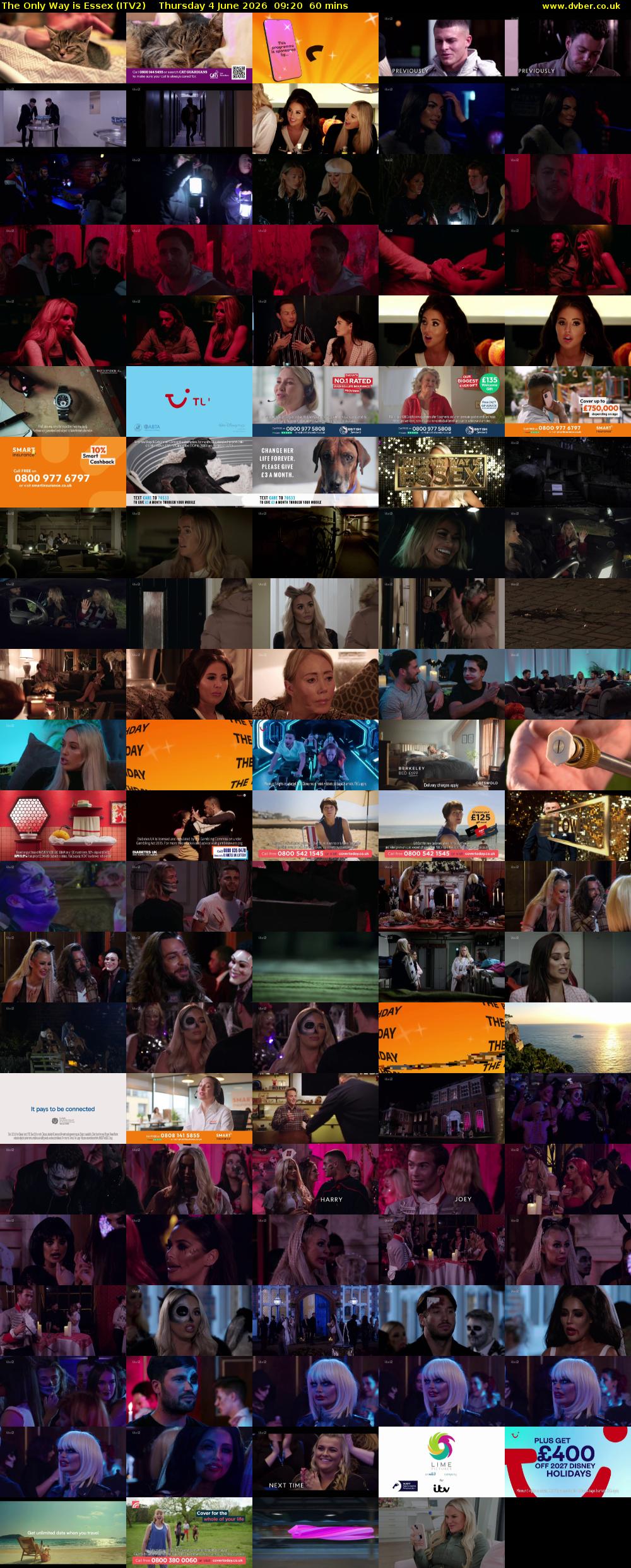 The Only Way is Essex (ITV2) Thursday 4 June 2026 09:20 - 10:20