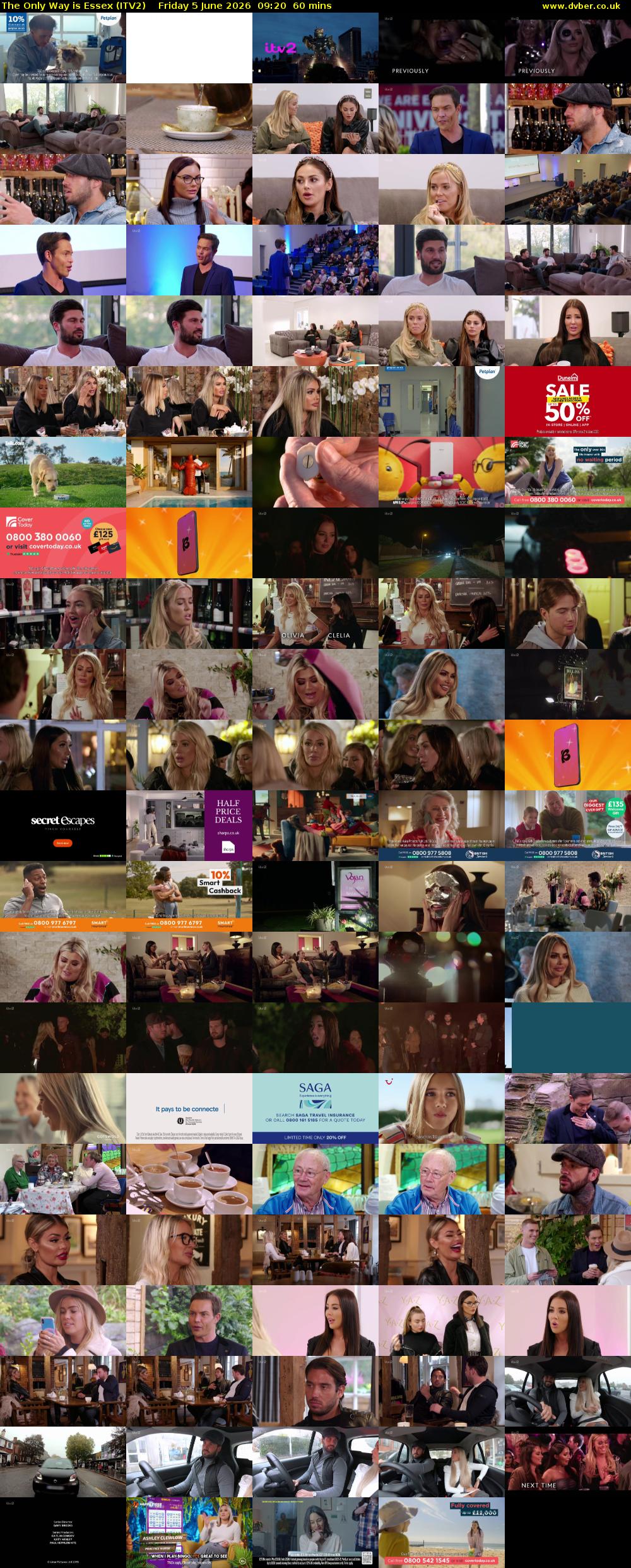 The Only Way is Essex (ITV2) Friday 5 June 2026 09:20 - 10:20