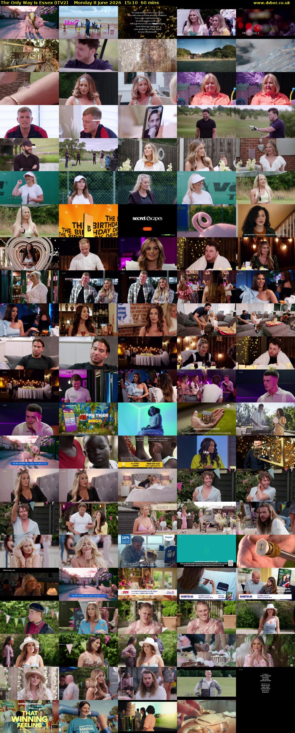 The Only Way is Essex (ITV2) Monday 8 June 2026 15:10 - 16:10