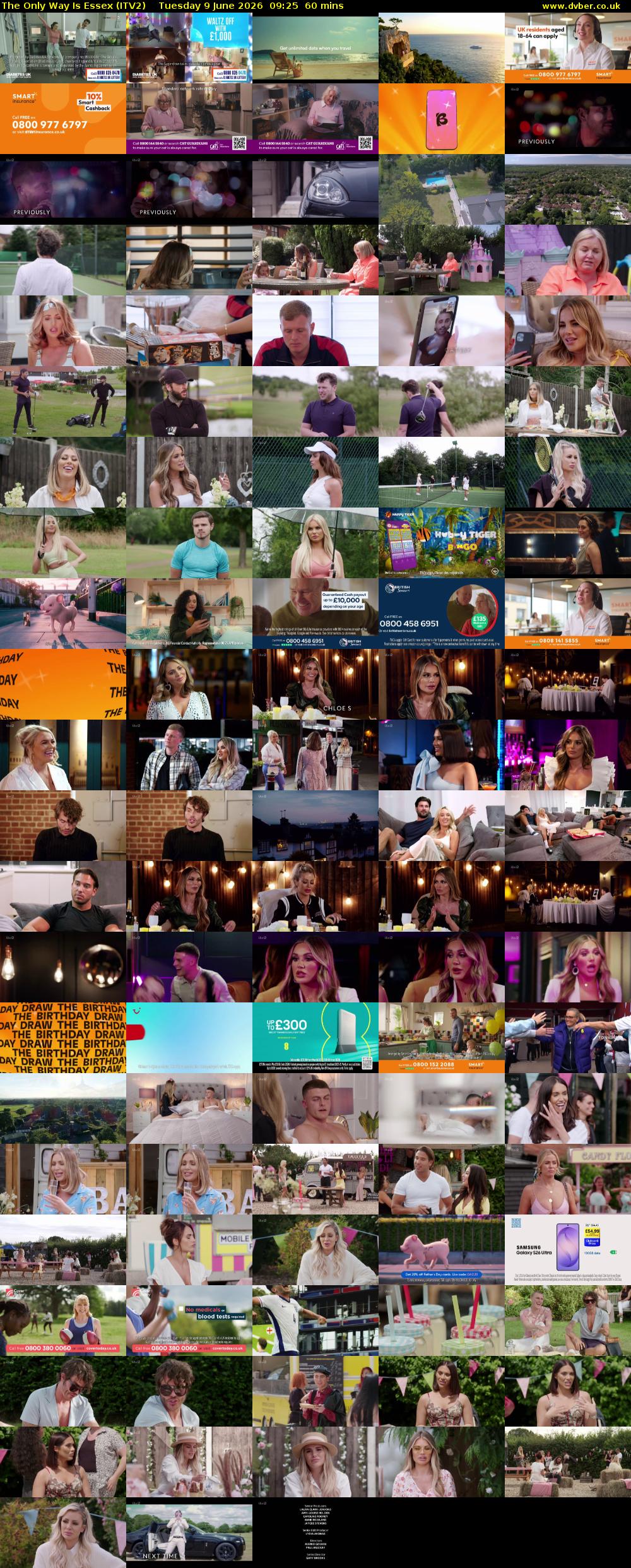 The Only Way is Essex (ITV2) Tuesday 9 June 2026 09:25 - 10:25