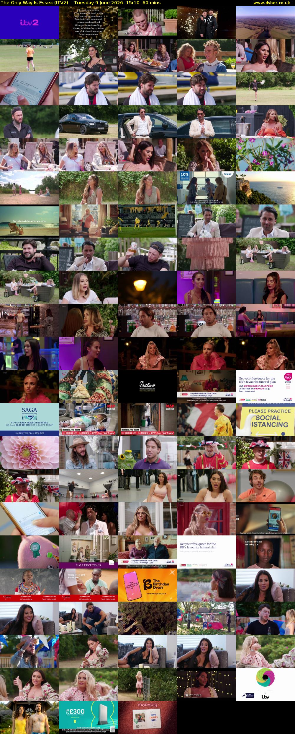 The Only Way is Essex (ITV2) Tuesday 9 June 2026 15:10 - 16:10