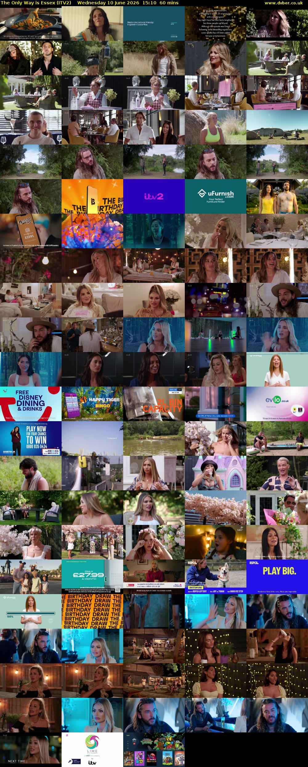 The Only Way is Essex (ITV2) Wednesday 10 June 2026 15:10 - 16:10