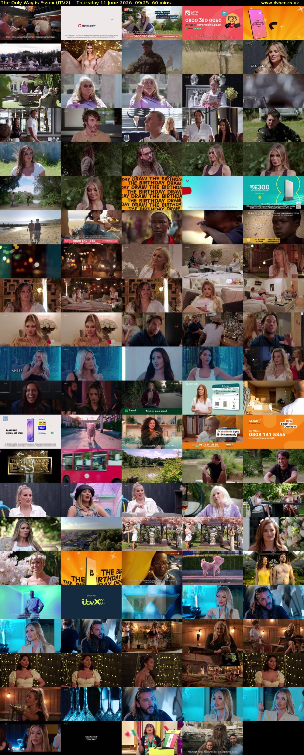 The Only Way is Essex (ITV2) Thursday 11 June 2026 09:25 - 10:25