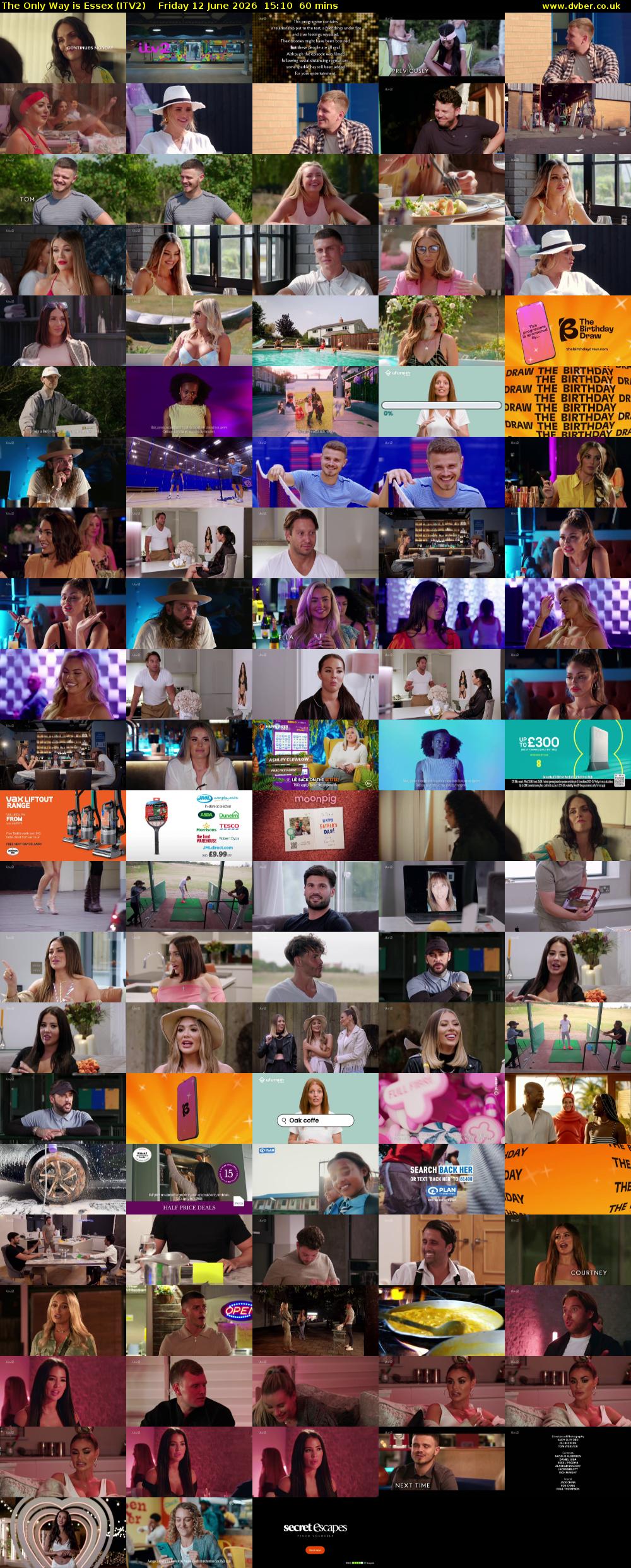 The Only Way is Essex (ITV2) Friday 12 June 2026 15:10 - 16:10