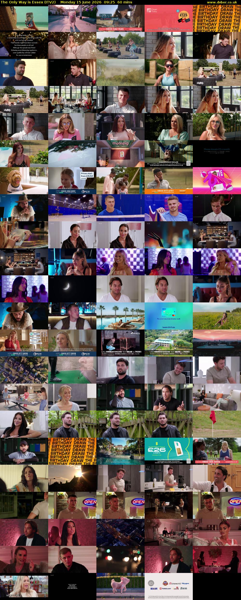 The Only Way is Essex (ITV2) Monday 15 June 2026 09:25 - 10:25