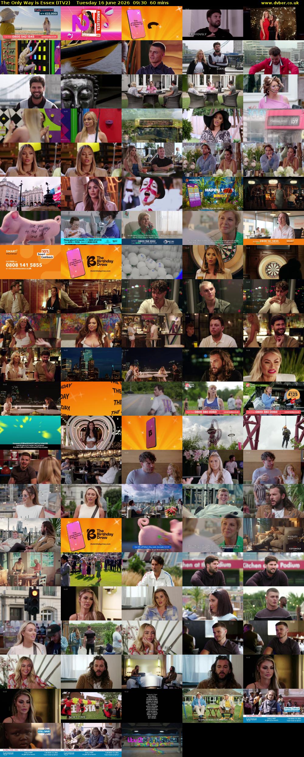 The Only Way is Essex (ITV2) Tuesday 16 June 2026 09:30 - 10:30