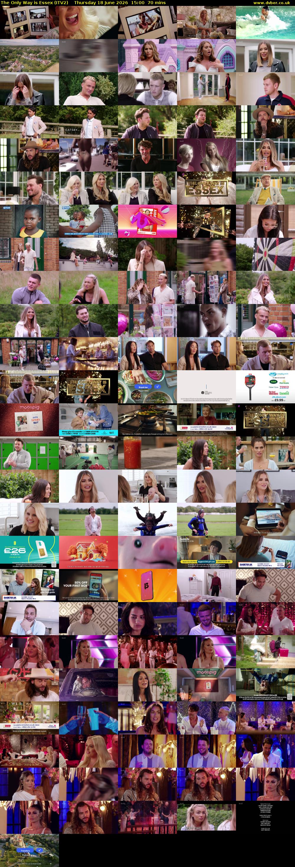 The Only Way is Essex (ITV2) Thursday 18 June 2026 15:00 - 16:10