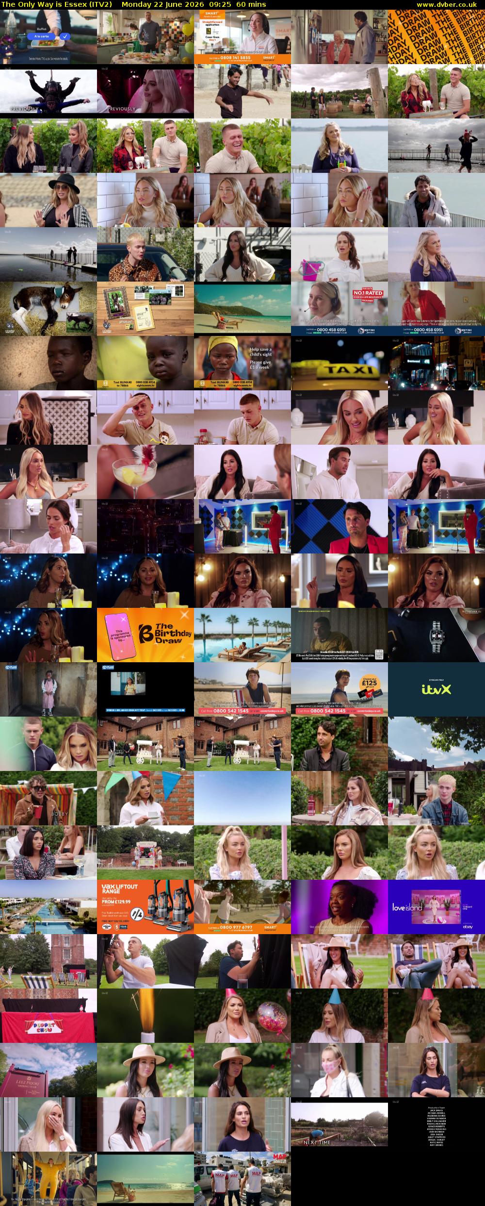 The Only Way is Essex (ITV2) Monday 22 June 2026 09:25 - 10:25