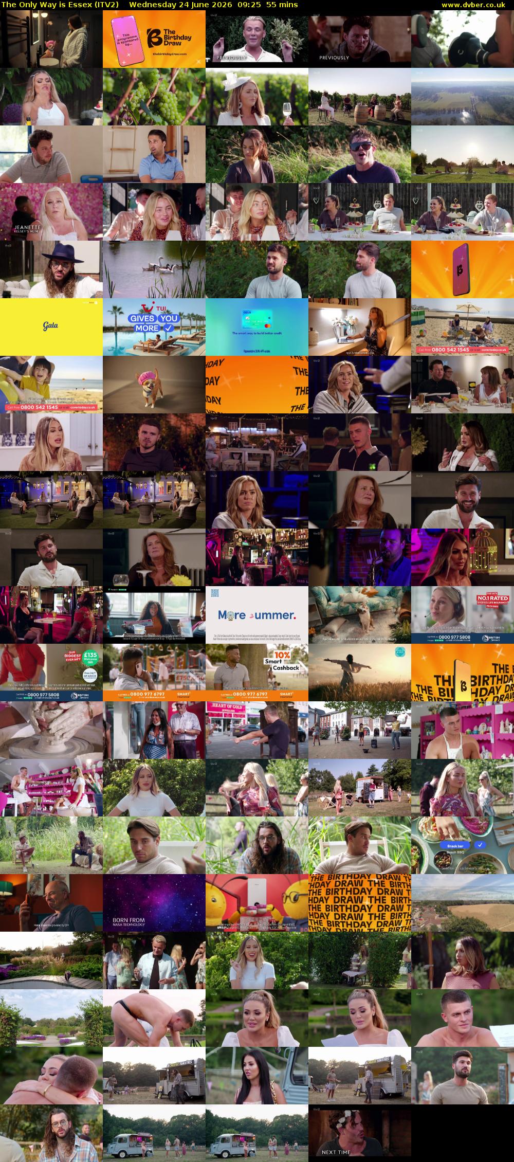 The Only Way is Essex (ITV2) Wednesday 24 June 2026 09:25 - 10:20