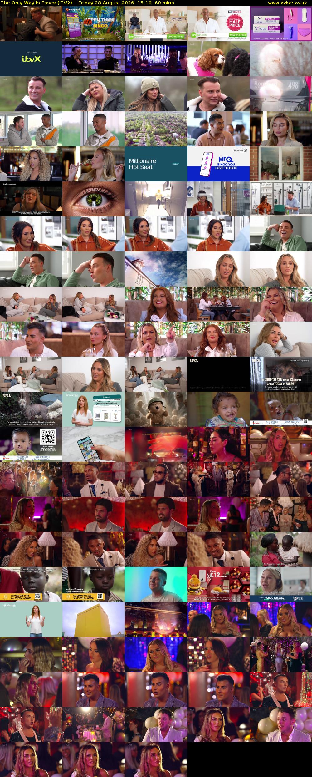 The Only Way is Essex (ITV2) Friday 28 August 2026 15:10 - 16:10