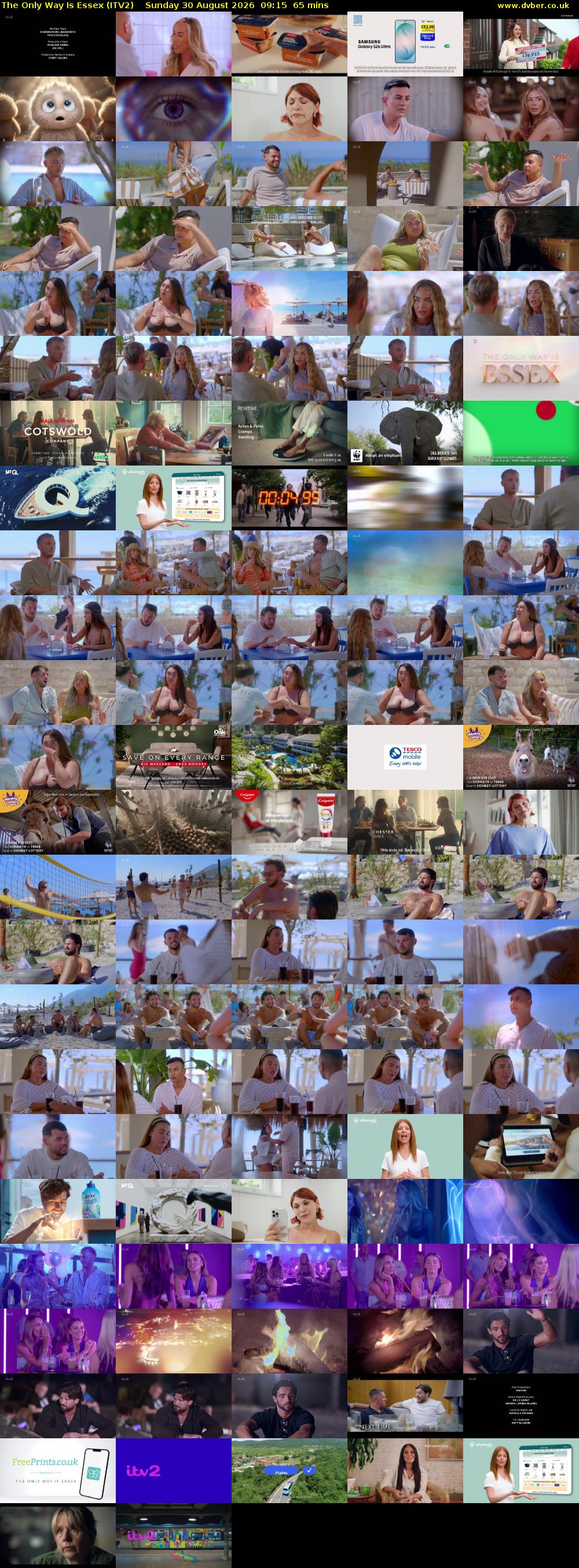 The Only Way is Essex (ITV2) Sunday 30 August 2026 09:15 - 10:20