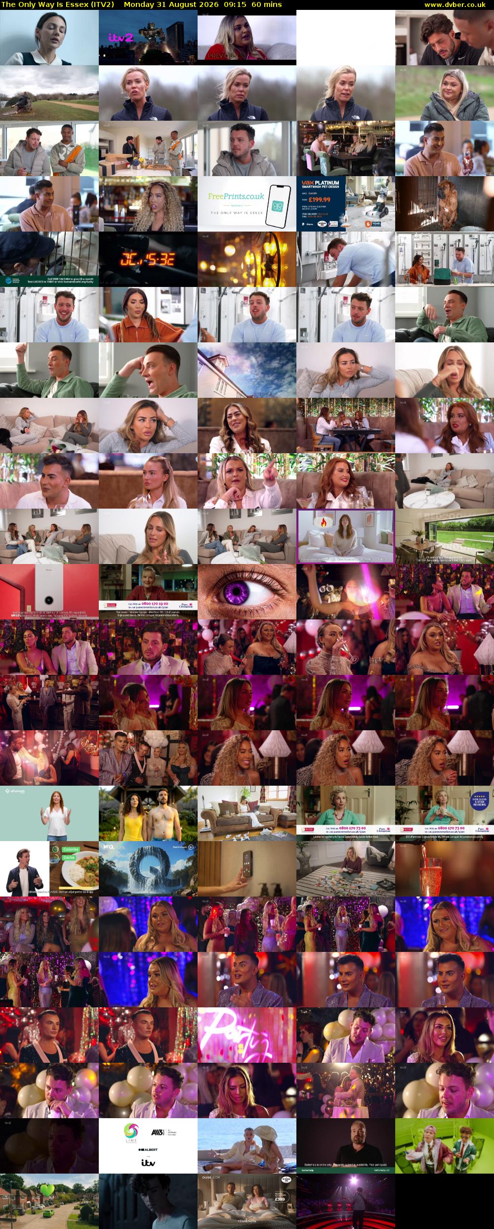 The Only Way is Essex (ITV2) Monday 31 August 2026 09:15 - 10:15