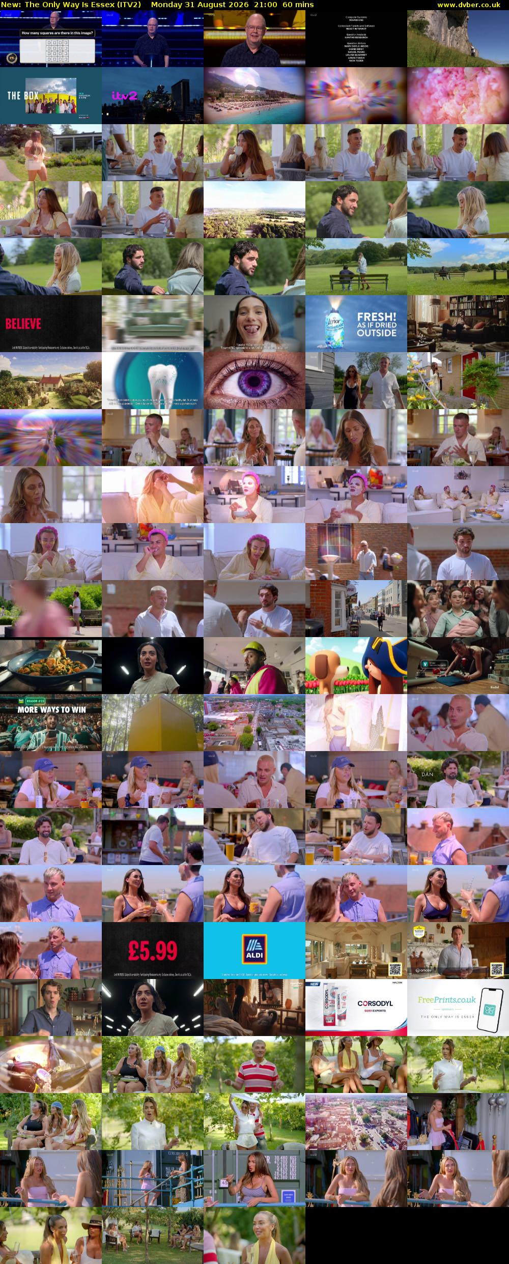 The Only Way is Essex (ITV2) Monday 31 August 2026 21:00 - 22:00