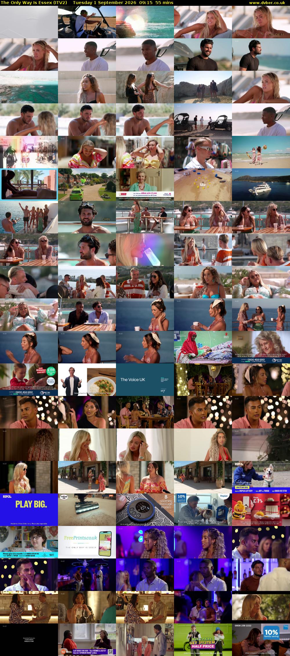 The Only Way is Essex (ITV2) Tuesday 1 September 2026 09:15 - 10:10