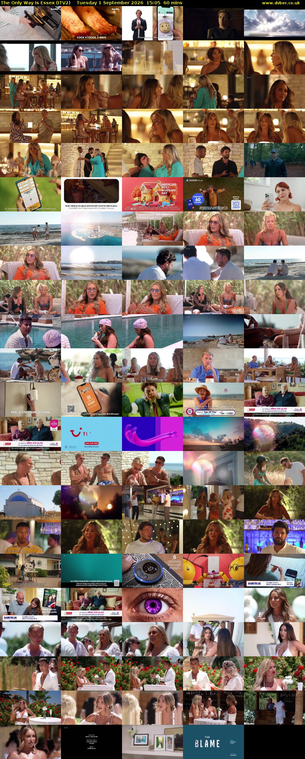 The Only Way is Essex (ITV2) Tuesday 1 September 2026 15:05 - 16:05