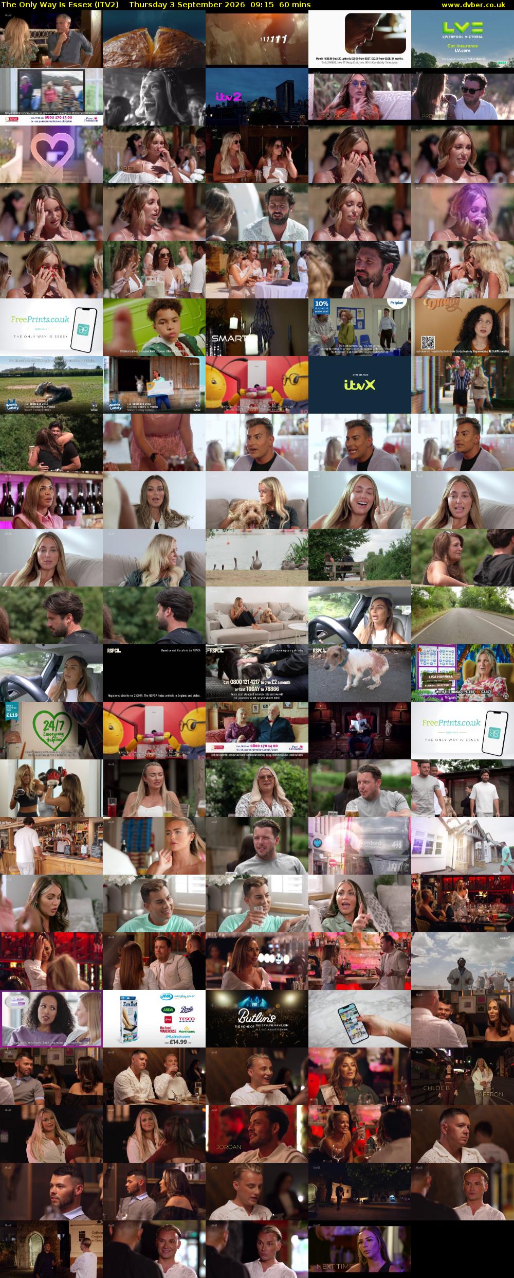 The Only Way is Essex (ITV2) Thursday 3 September 2026 09:15 - 10:15