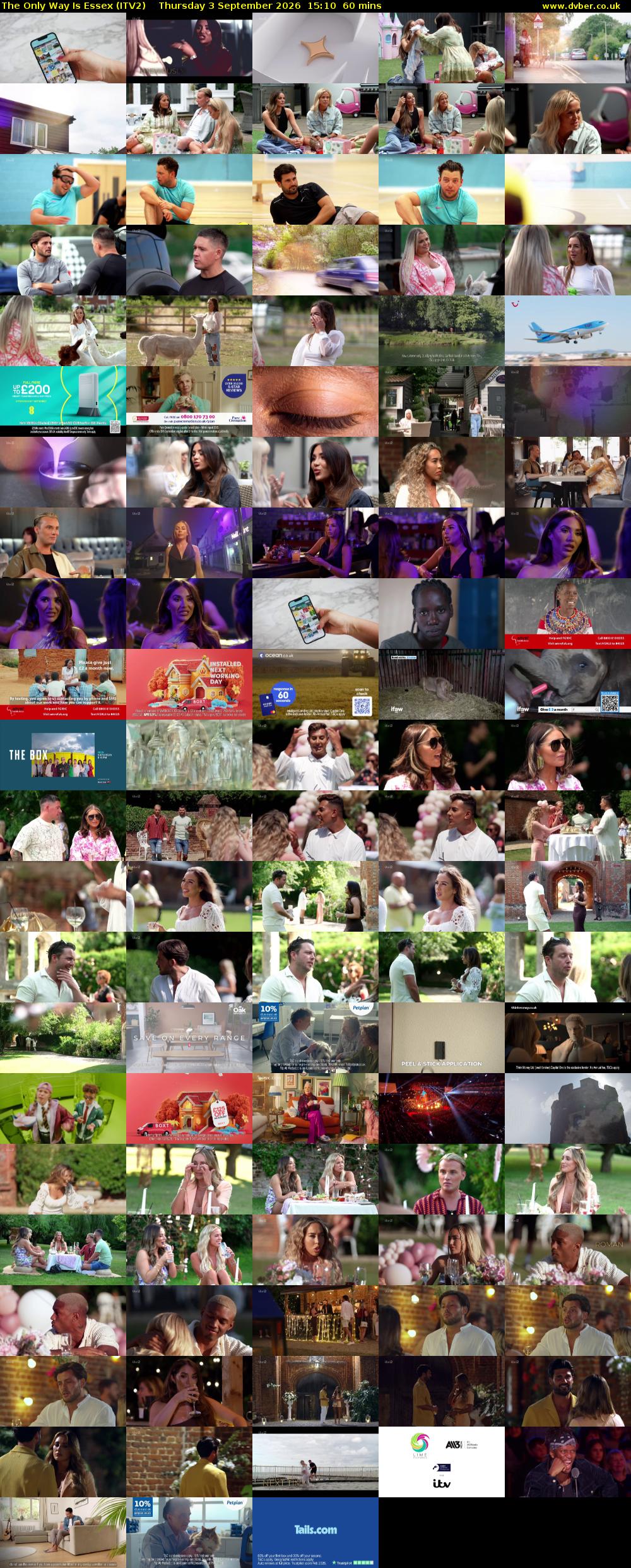 The Only Way is Essex (ITV2) Thursday 3 September 2026 15:10 - 16:10