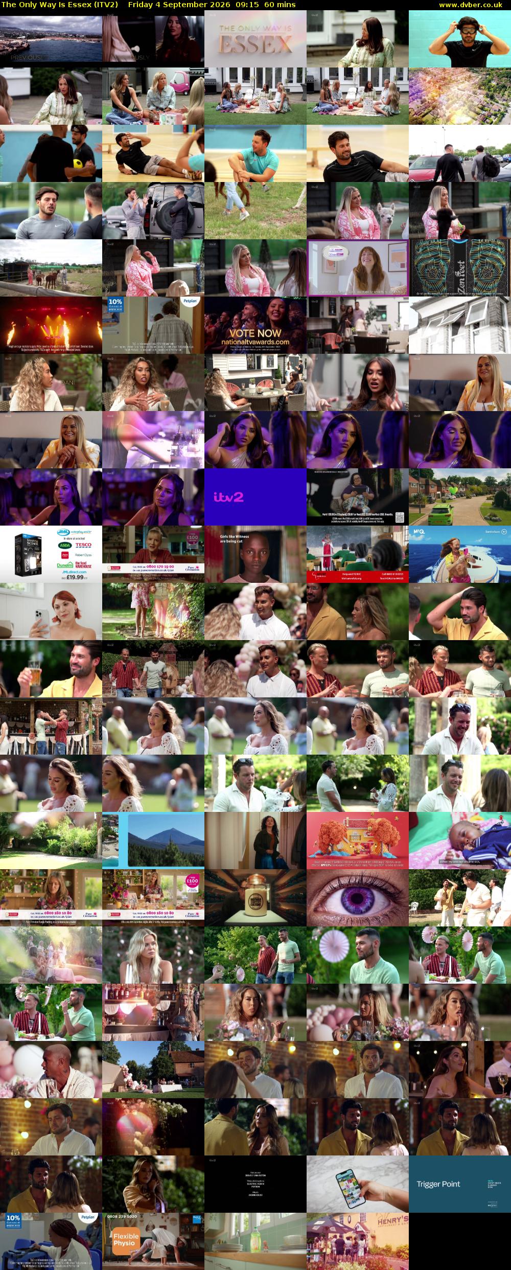 The Only Way is Essex (ITV2) Friday 4 September 2026 09:15 - 10:15