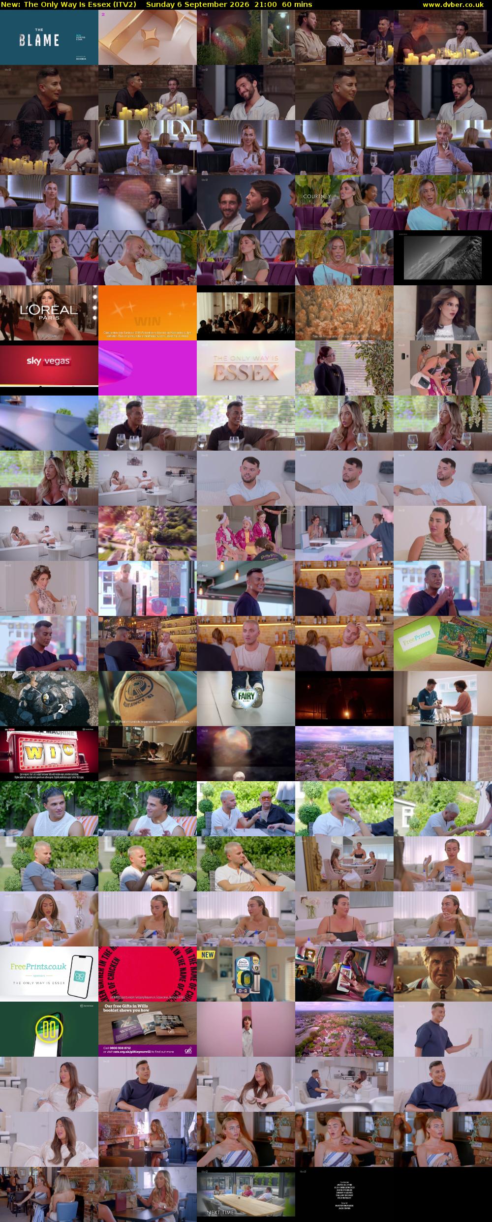 The Only Way is Essex (ITV2) Sunday 6 September 2026 21:00 - 22:00