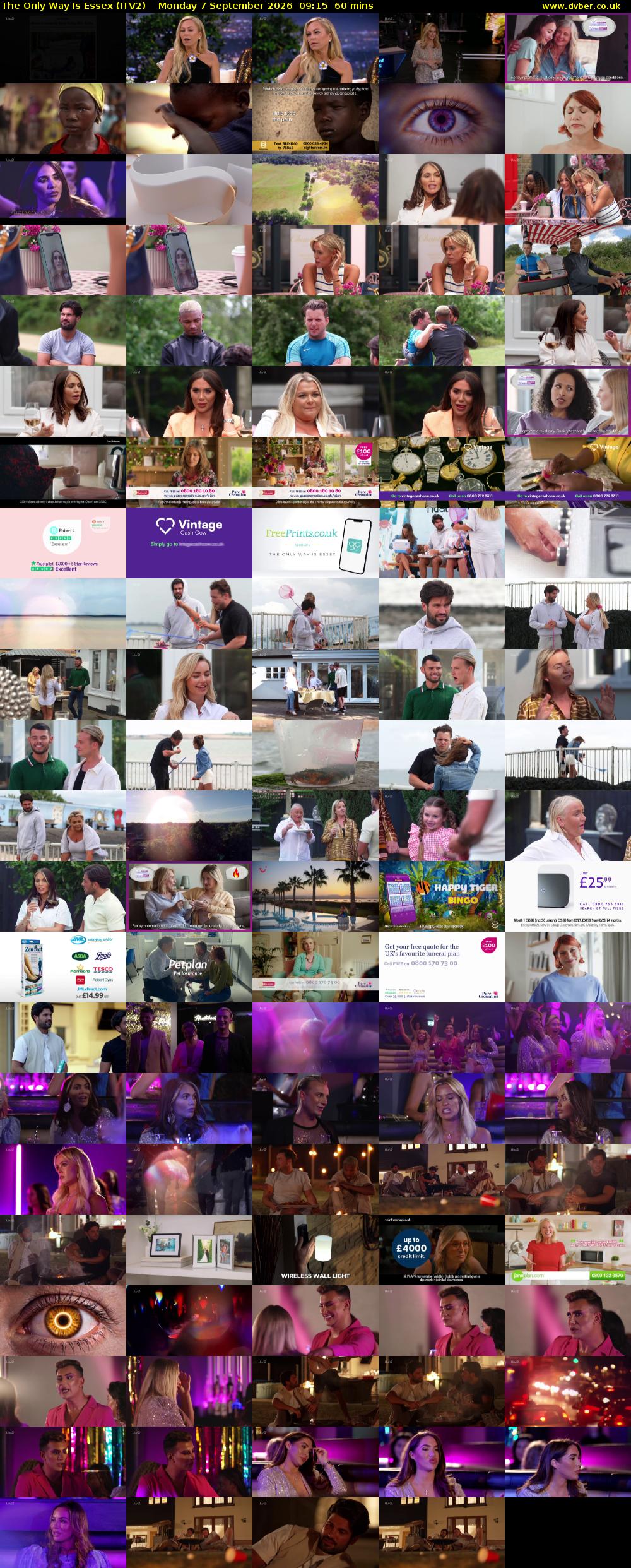The Only Way is Essex (ITV2) Monday 7 September 2026 09:15 - 10:15
