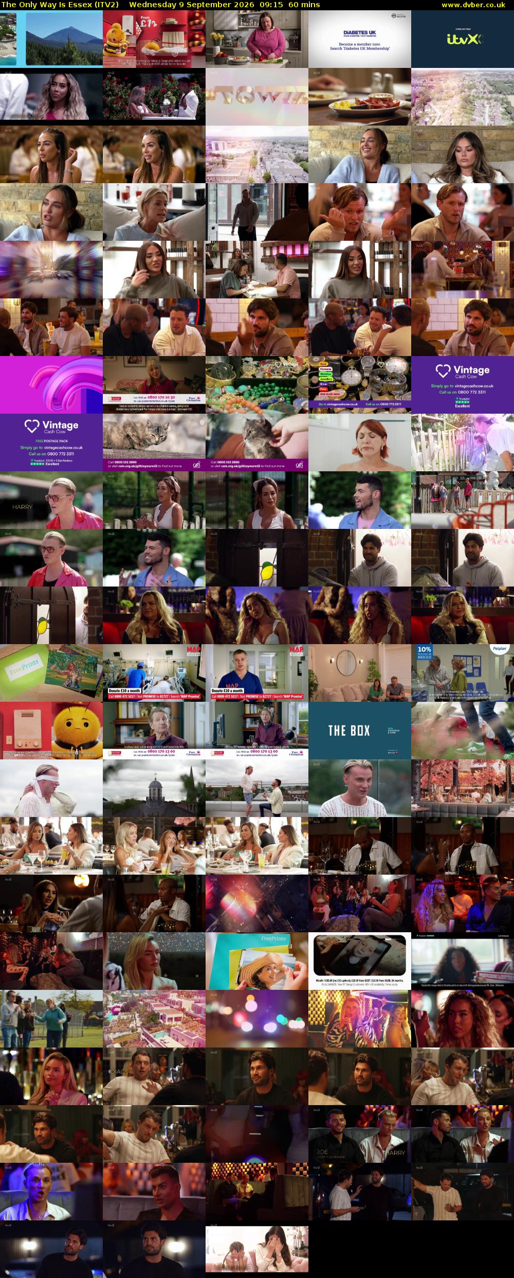The Only Way is Essex (ITV2) Wednesday 9 September 2026 09:15 - 10:15