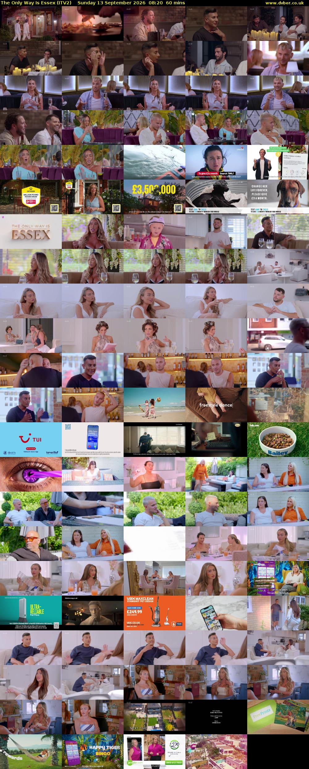 The Only Way is Essex (ITV2) Sunday 13 September 2026 08:20 - 09:20