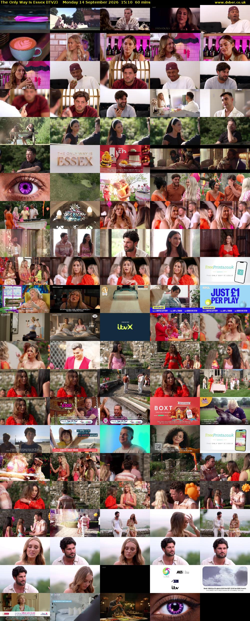 The Only Way is Essex (ITV2) Monday 14 September 2026 15:10 - 16:10