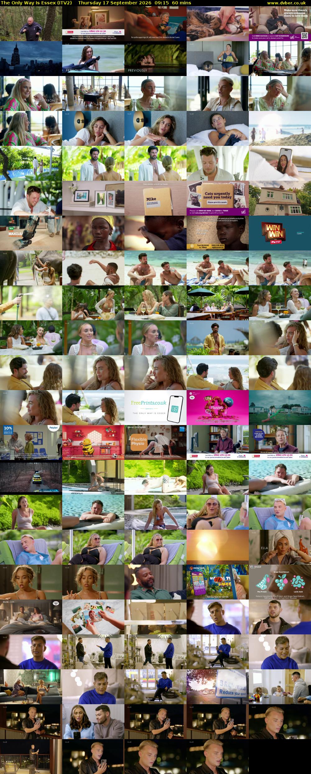 The Only Way is Essex (ITV2) Thursday 17 September 2026 09:15 - 10:15
