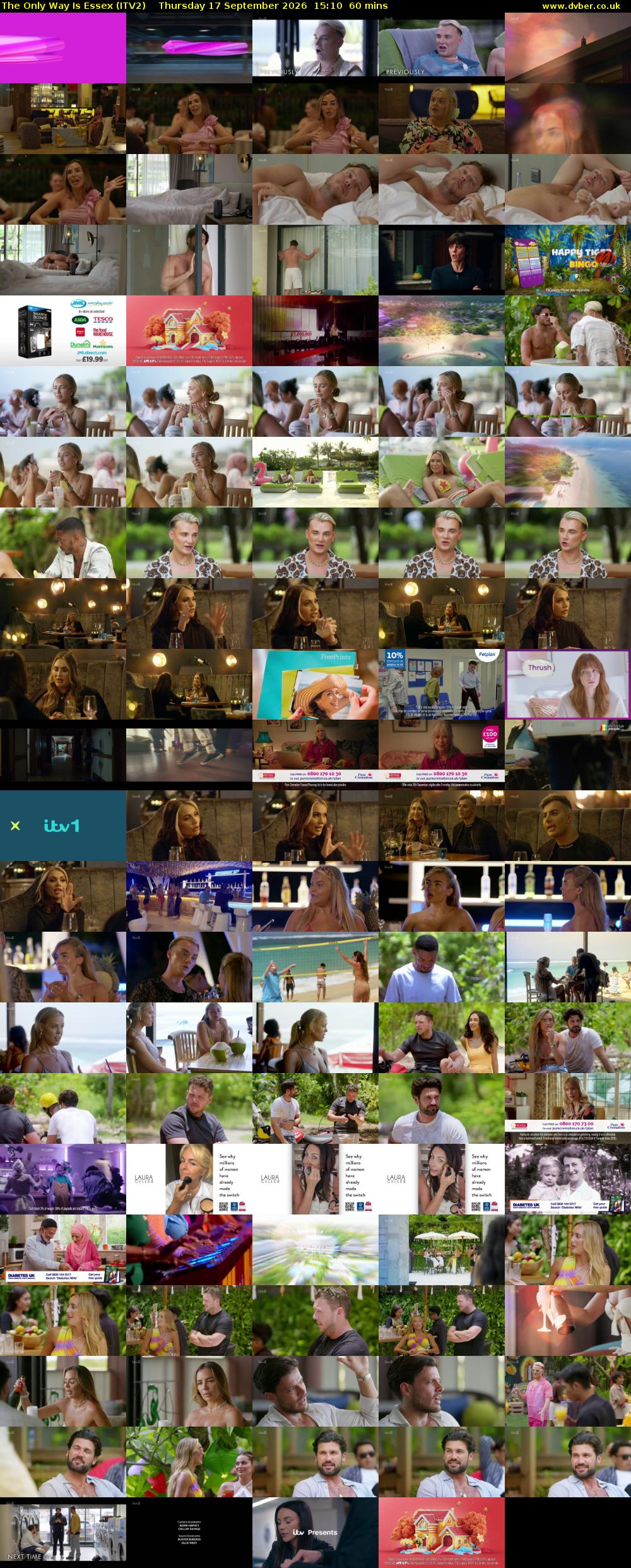 The Only Way is Essex (ITV2) Thursday 17 September 2026 15:10 - 16:10
