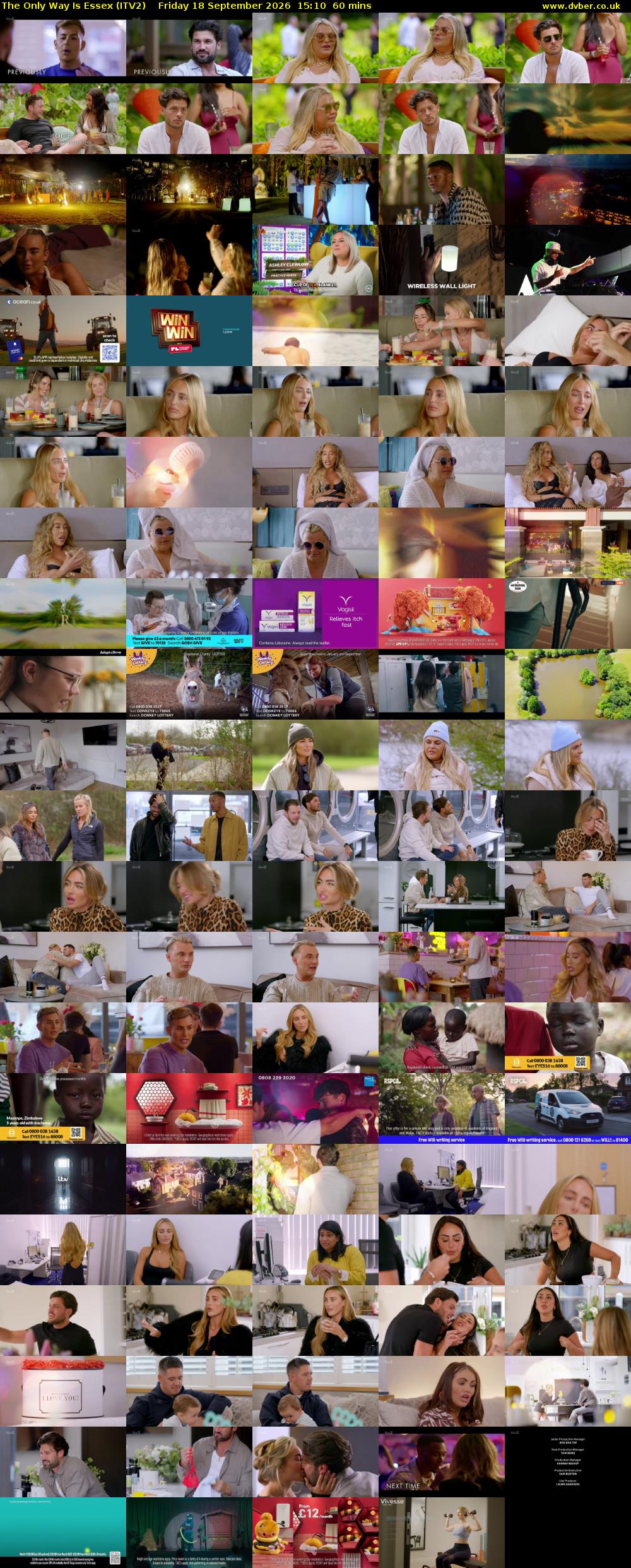 The Only Way is Essex (ITV2) Friday 18 September 2026 15:10 - 16:10