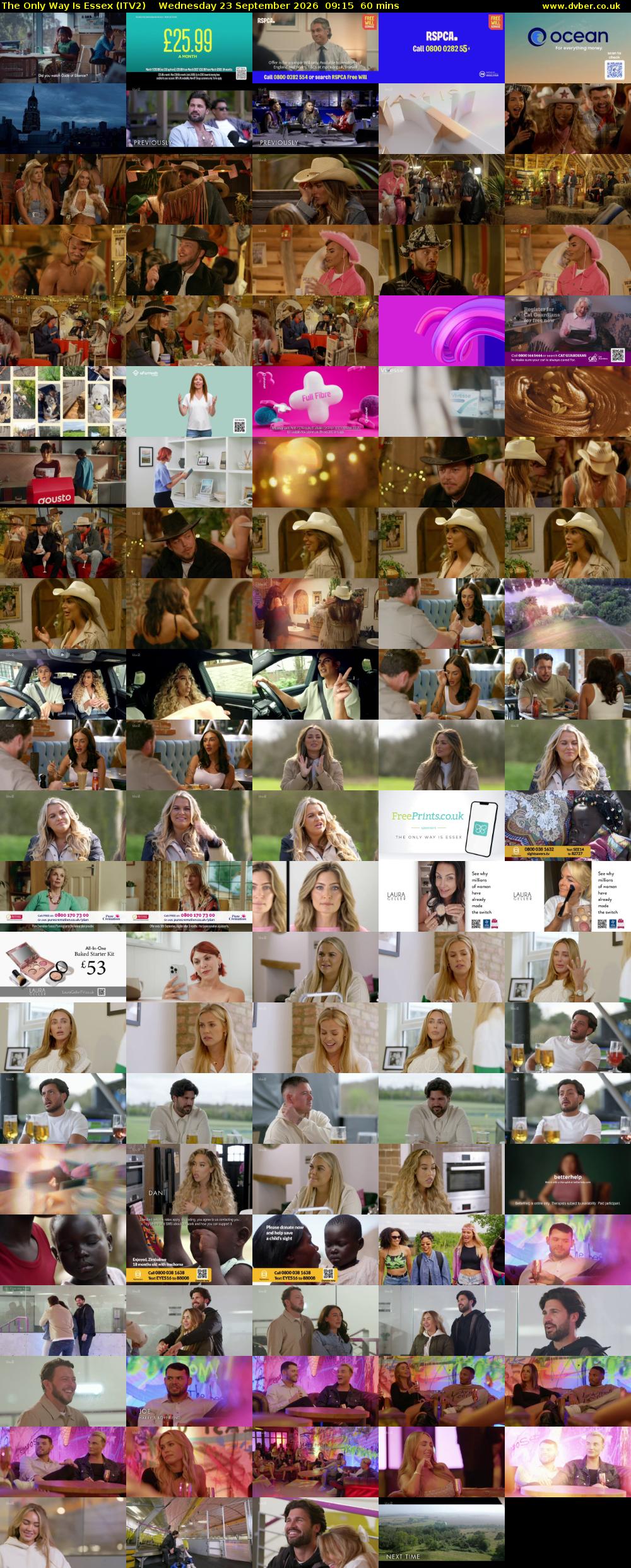 The Only Way is Essex (ITV2) Wednesday 23 September 2026 09:15 - 10:15