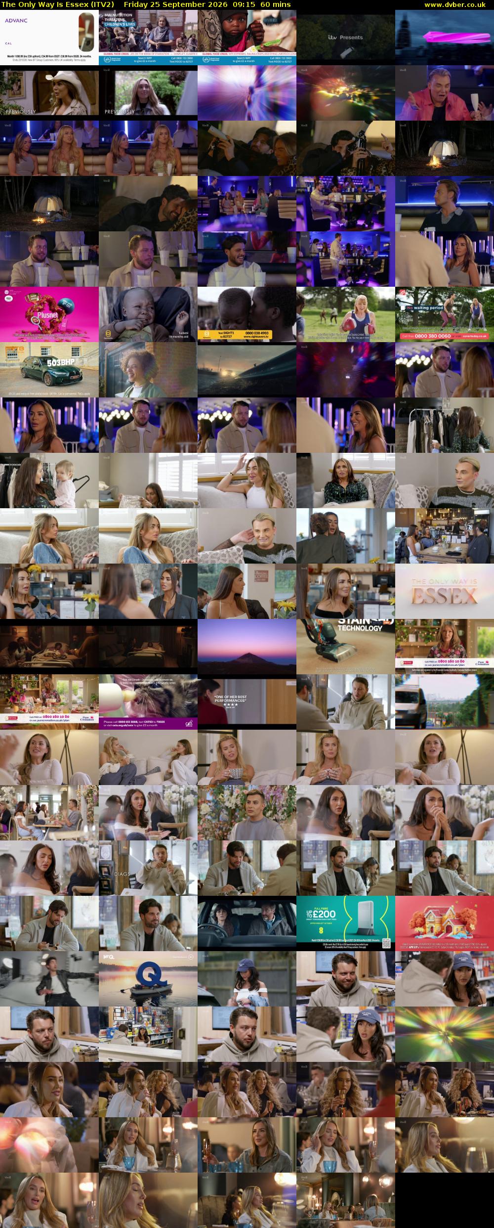 The Only Way is Essex (ITV2) Friday 25 September 2026 09:15 - 10:15