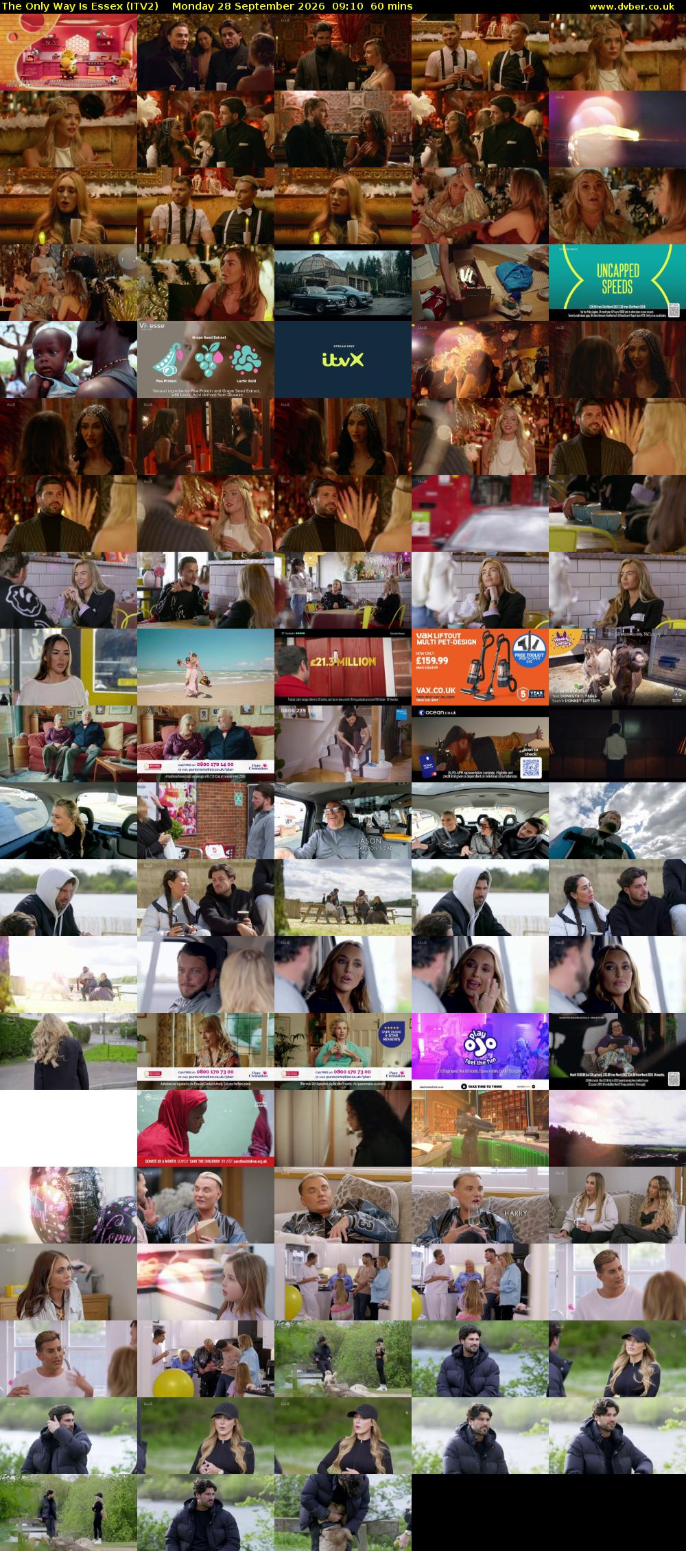 The Only Way is Essex (ITV2) Monday 28 September 2026 09:10 - 10:10