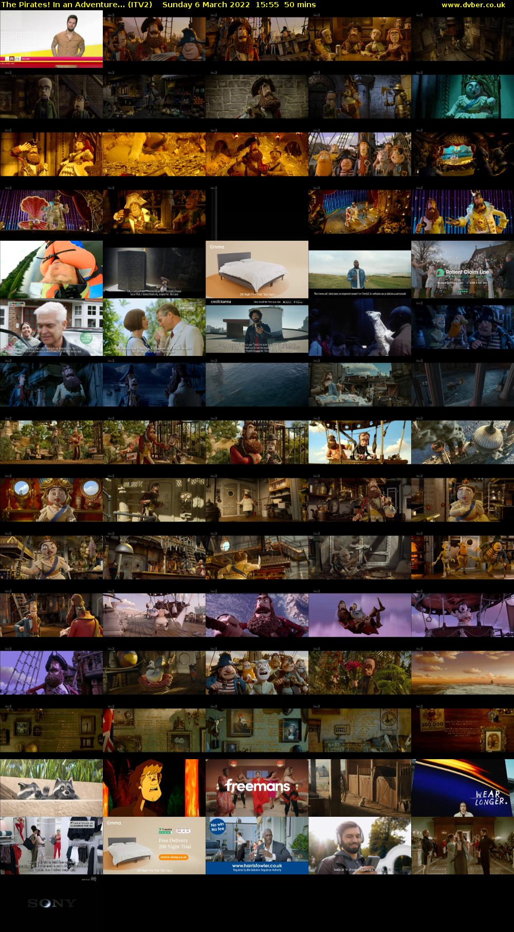 The Pirates! In an Adventure... (ITV2) Sunday 6 March 2022 15:55 - 16:45