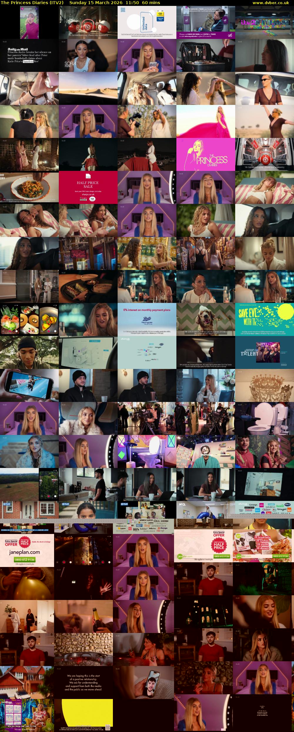 The Princess Diaries (ITV2) Sunday 15 March 2026 11:50 - 12:50