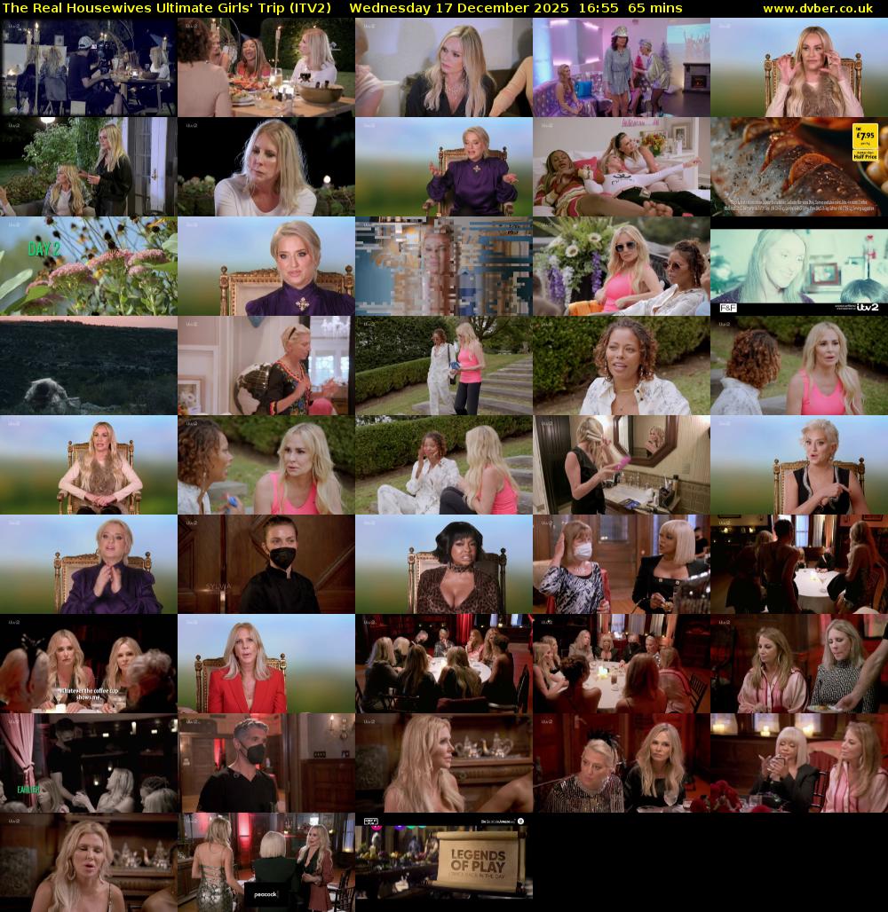 The Real Housewives Ultimate Girls' Trip (ITV2) Wednesday 17 December 2025 16:55 - 18:00