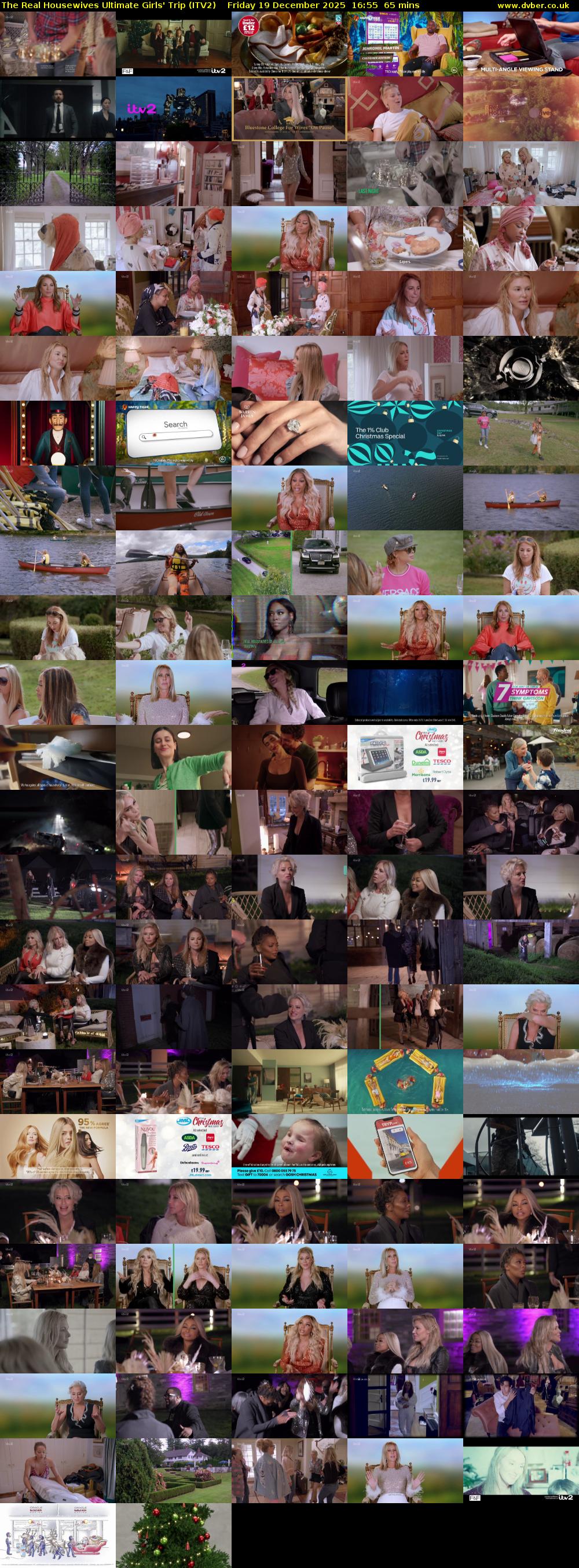 The Real Housewives Ultimate Girls' Trip (ITV2) Friday 19 December 2025 16:55 - 18:00