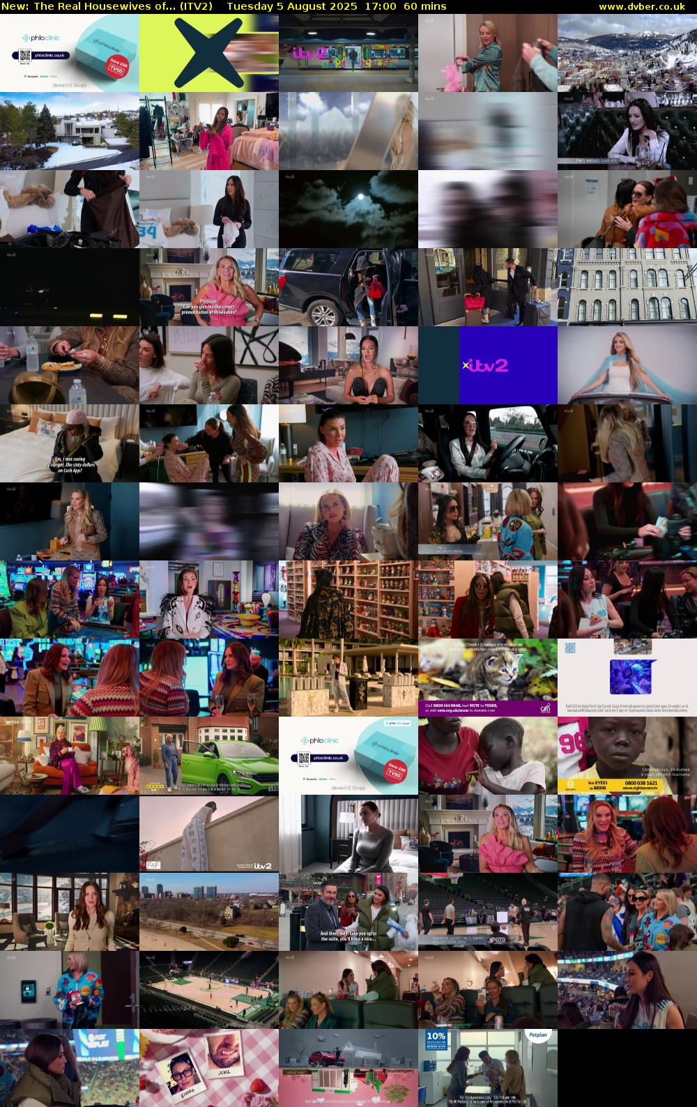 The Real Housewives of... (ITV2) Tuesday 5 August 2025 17:00 - 18:00