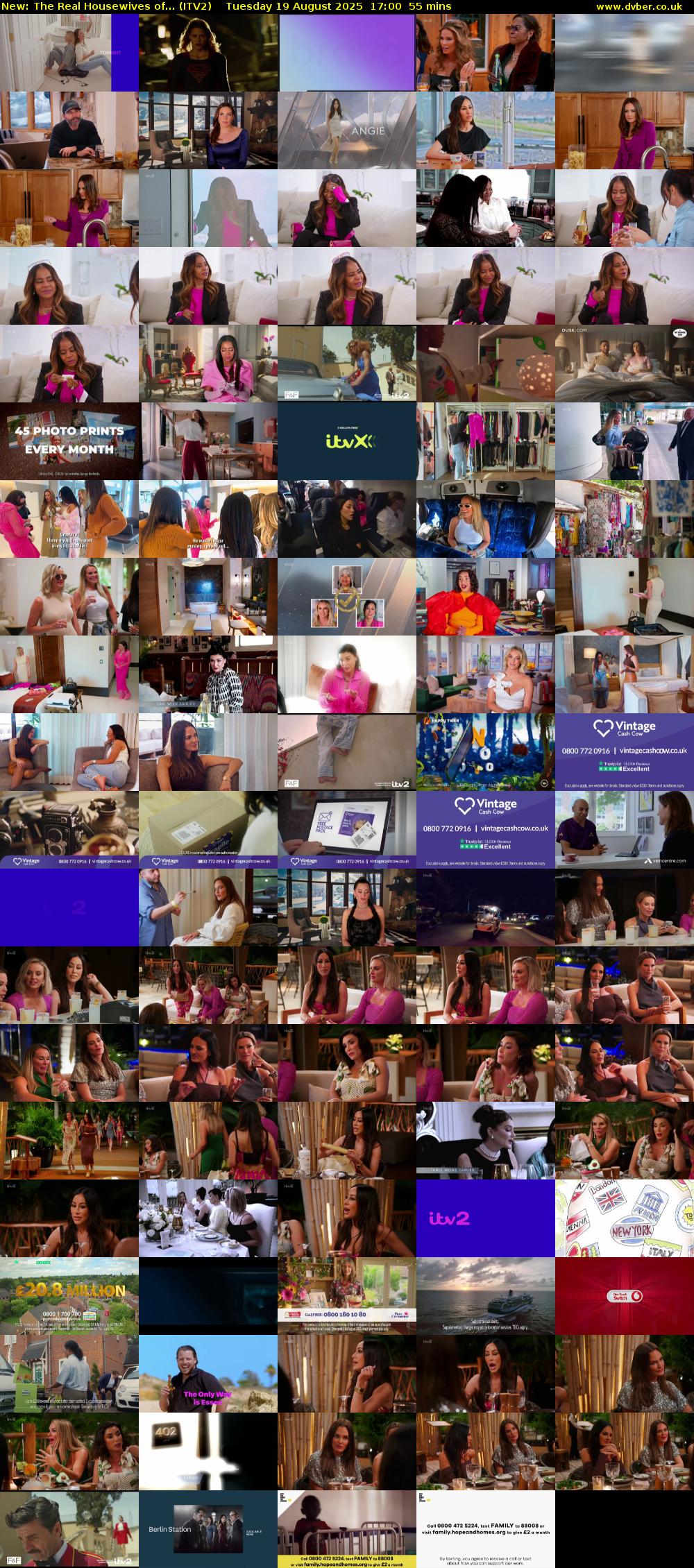 The Real Housewives of... (ITV2) Tuesday 19 August 2025 17:00 - 17:55