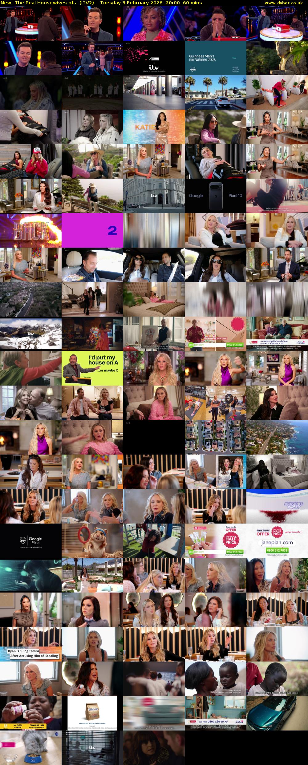 The Real Housewives of... (ITV2) Tuesday 3 February 2026 20:00 - 21:00