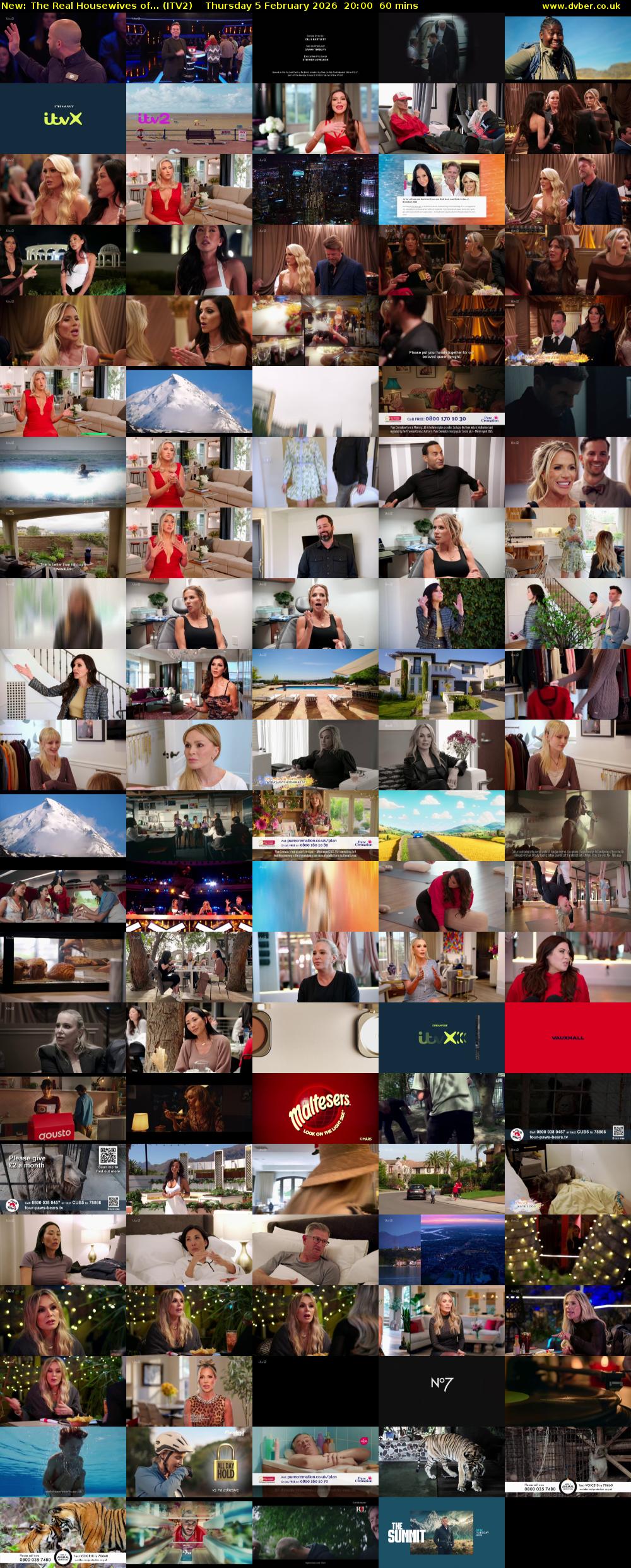 The Real Housewives of... (ITV2) Thursday 5 February 2026 20:00 - 21:00