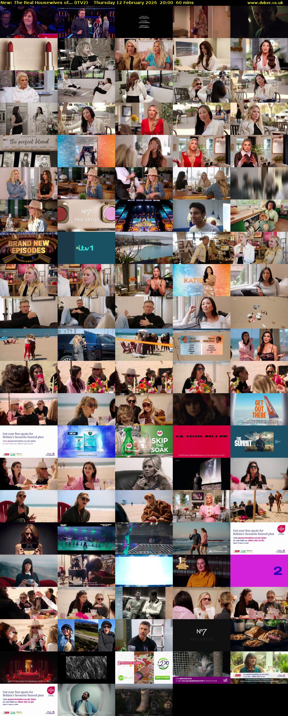 The Real Housewives of... (ITV2) Thursday 12 February 2026 20:00 - 21:00