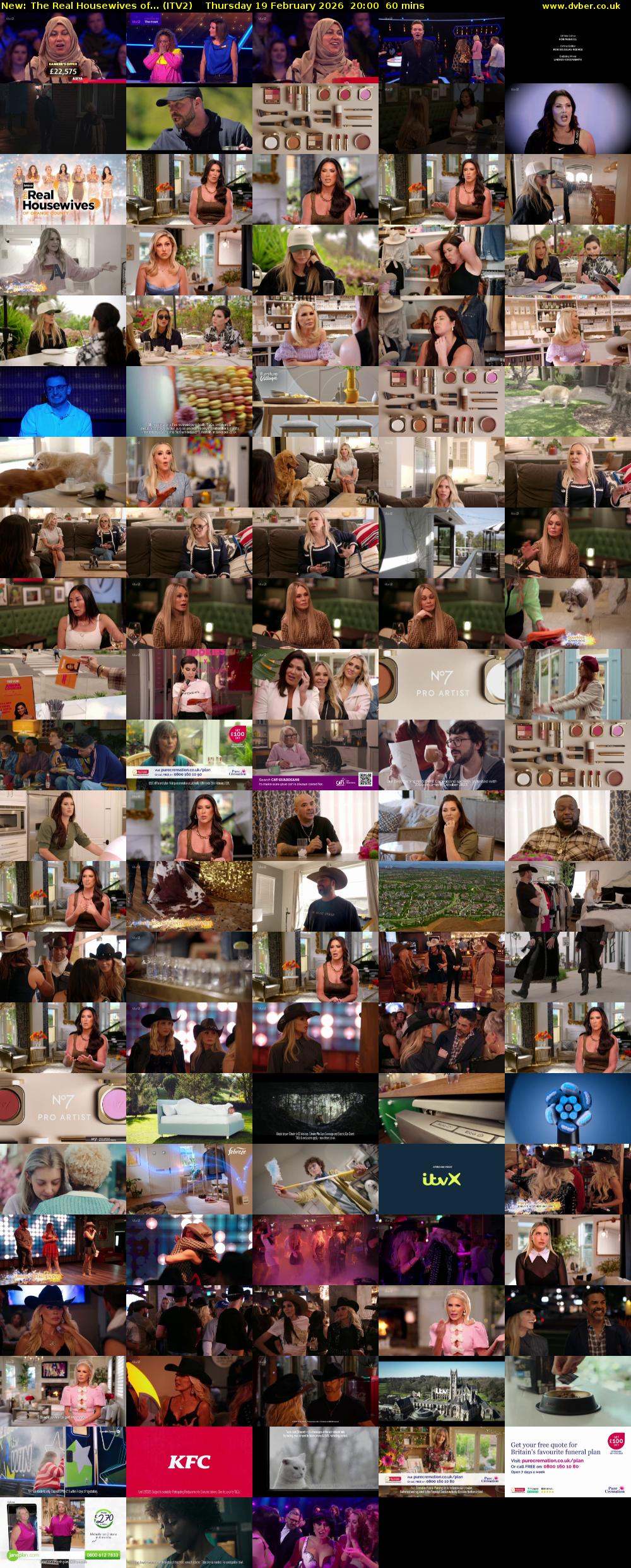 The Real Housewives of... (ITV2) Thursday 19 February 2026 20:00 - 21:00